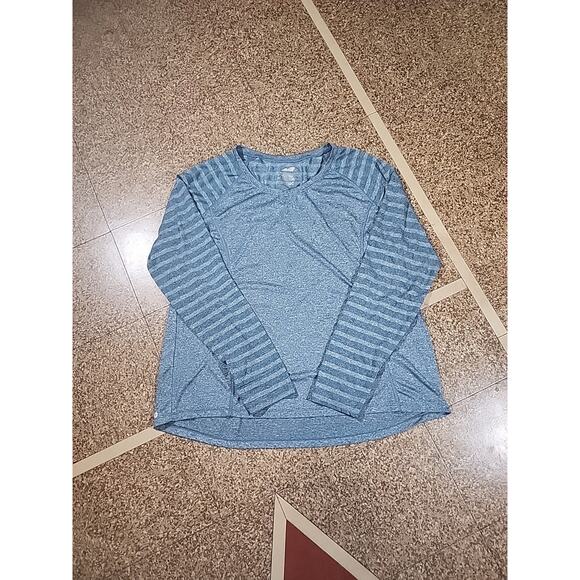 Avia Athletic Top Size 22/3X Long Sleeve Blue Stretch Pullover Activewear - Picture 1 of 7